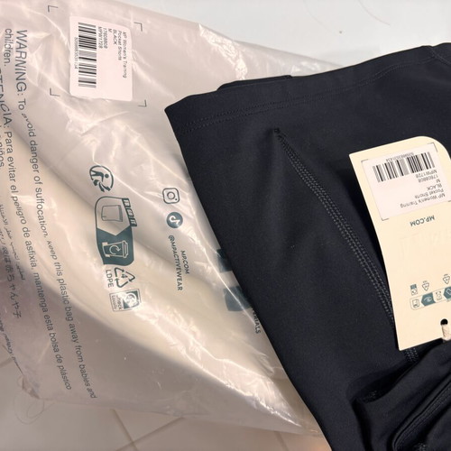 My Protein women's athletic shorts black, new, size M