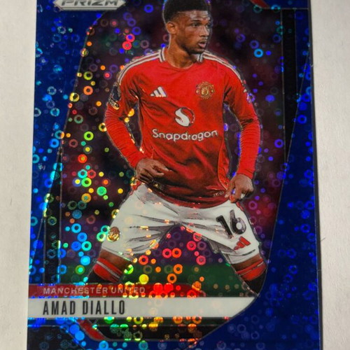 2024-25 Panini Prizm Premier League Amad Diallo Blue Breakaway Prizm card like new