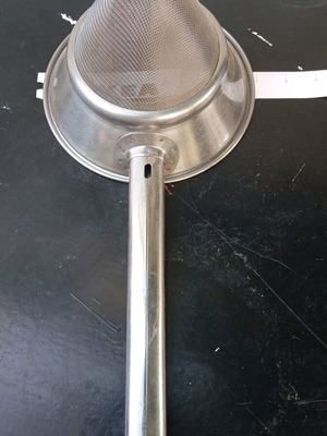 Sinoua stainless steel strainer with double sieve like new