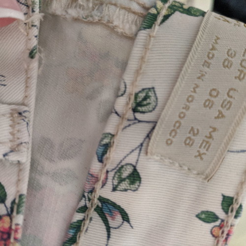 Floral jean Zara used, size 38