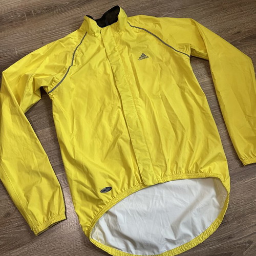 Adidas ClimaProof Rain Jacket yellow, size S, new