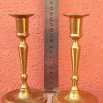 Brass candlesticks, height 15 cm