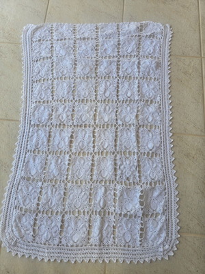 Handmade summer blanket for bassinet and stroller like new