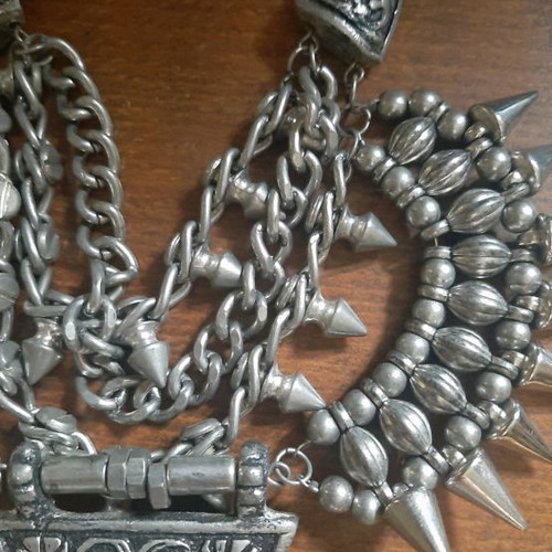 Boho Zara necklace used with embossed details