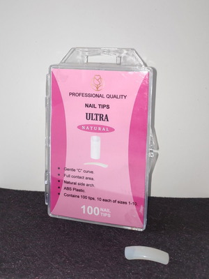 Case of 100 Nail tips -ULTRA- natural new