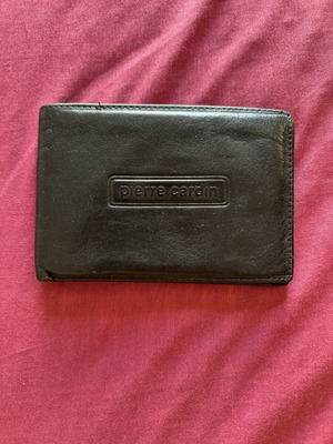 Pierre Cardin leather wallet used, brown