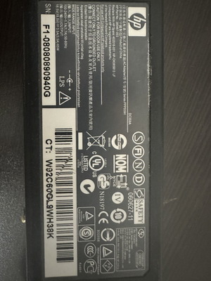 HP laptop charger used, good condition