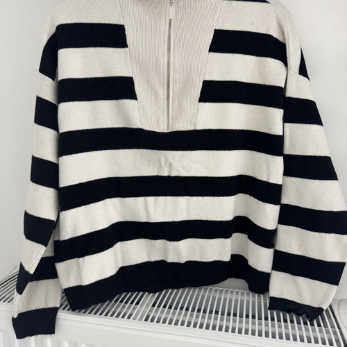 Striped knitted sweater Stradivarius with zipper XS used