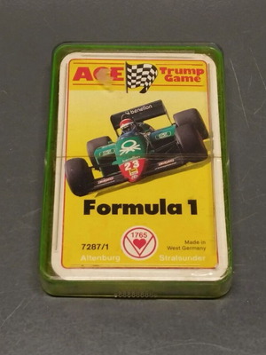Ace Trump Formula 1 Ayrton Senna 1986 playing cards new