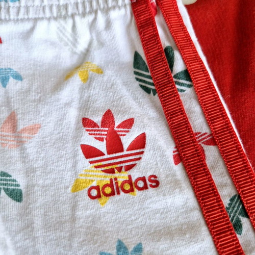 Adidas baby set like new with short sleeve top and leggings 0-3 months