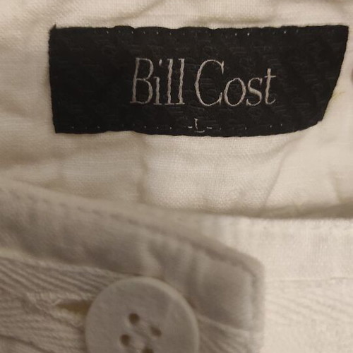 Bill Cost white pants like new, fine fabric, size L