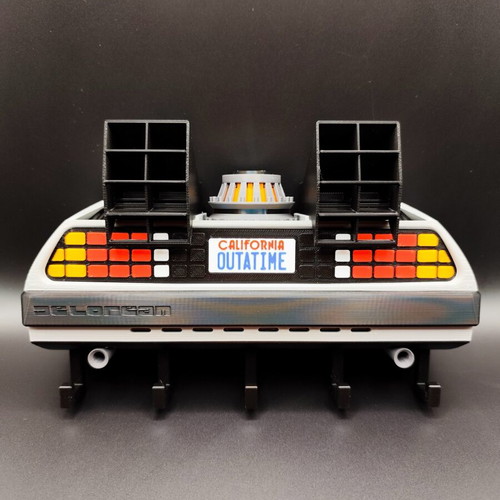 DeLorean 3D Printed Key Holder new, Back To The Future
