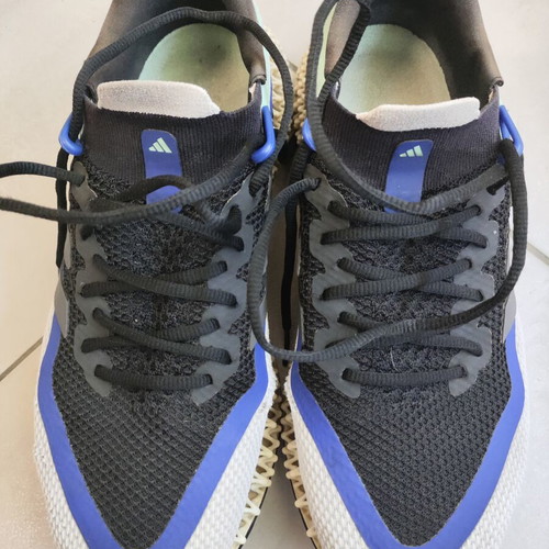 Adidas 4D running shoes size 45.5, blue multicolor