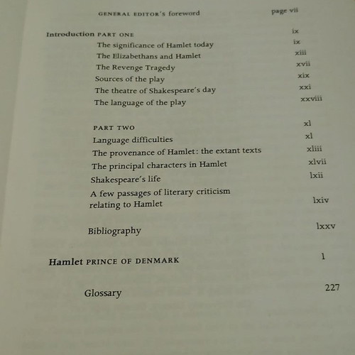 Hamlet book by William Shakespeare used, Greek edition