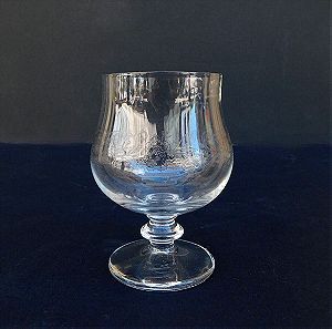 Ποτήρι κρυστάλλινο με εγχάρακτα σχέδια, vintage.