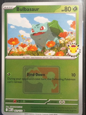 Bulbasaur Pokemon Day 2026 Promo Card new