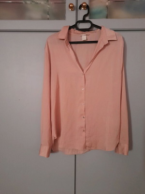 Γυναικείο πουκάμισο H&M Νο 44 αφόρετο, ροζ