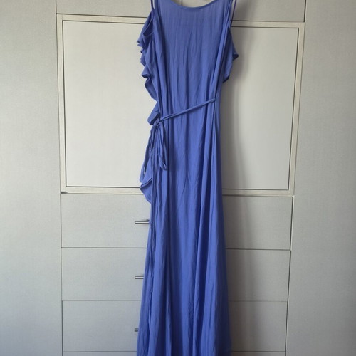 Devotion maxi wrap dress like new, size M, blue and purple
