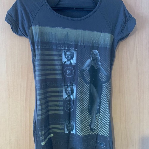 Blouse used, size S, dark olive color
