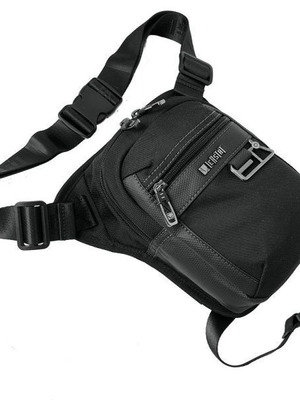 Leastat 9327 men's waist and leg bag black, waterproof, new
