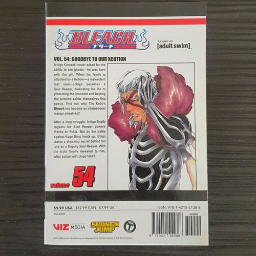 Bleach Volume 54 manga new edition 2022