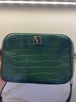 Victoria's Secret crossbody bag green like new