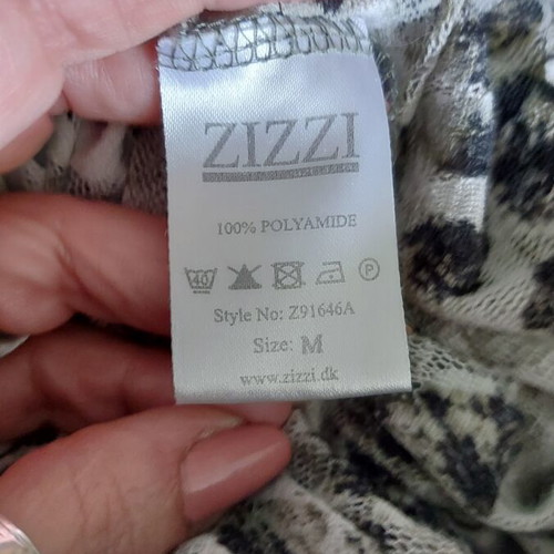 ZIZZI negligee nightdress used, elastic lace with leopard print