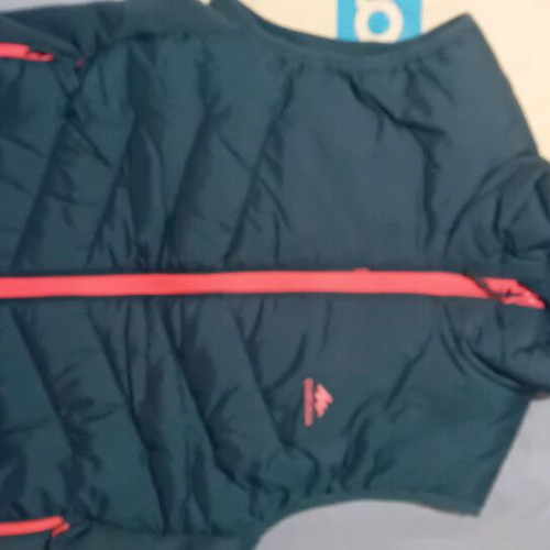 Sleeveless jacket new blue with red size 8-9 years