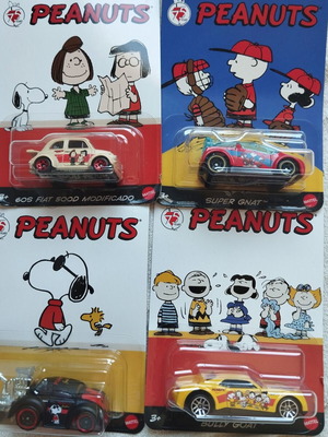 Peanuts Hot Wheels καινούργια, σφραγισμένα στα κουτιά τους