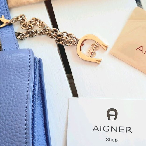 Aigner collectible 50th anniversary bag new, 2 compartments, purple