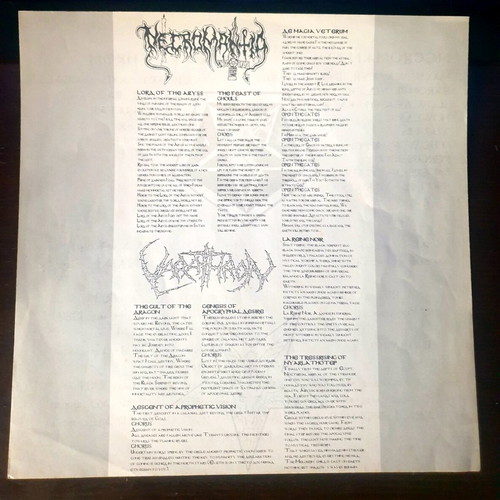 Necromantia Varathron The Black Arts The Everlasting Sins Vinyl LP first edition 1992