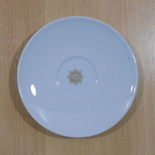 TWA Trans World Airlines old promotional ceramic saucer used