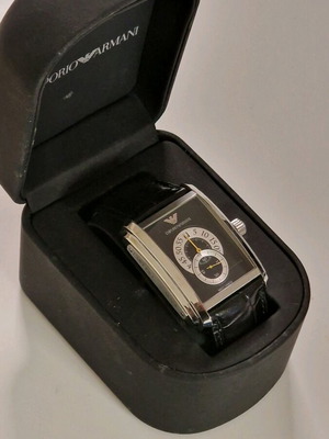 Ρολόι Emporio Armani meccanico AR4200 καινούργιο, μαύρο καντράν, ανδρικό