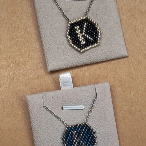 Handmade miyuki bead necklace with steel chain made to order