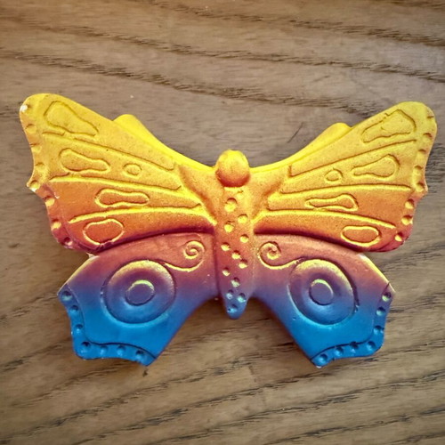 Handmade decorative butterfly like new, multicolored