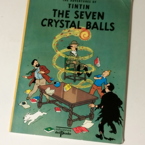 Tintin The Seven Crystal Balls used English comic book