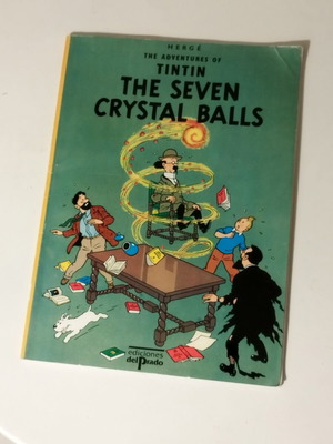 Tintin The Seven Crystal Balls used English comic book