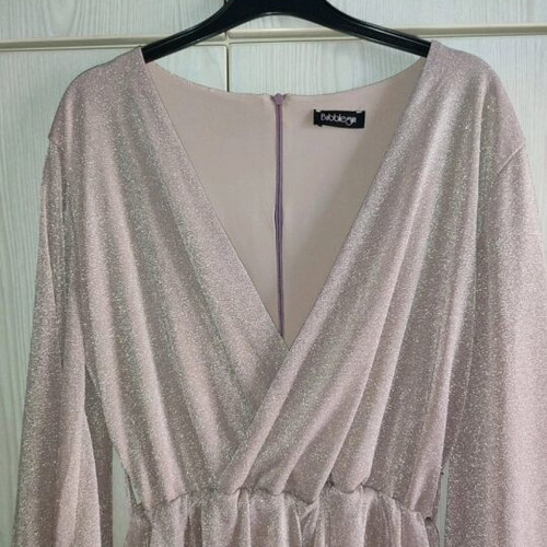 Bubblegun pink one-piece with shorts like new, size M