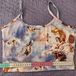 Y2k Angels Crop Top καινούριο, μπλε πολύχρωμο, μέγεθος M