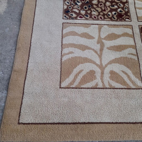 Beige-Bordeaux rug 170x210 cm used