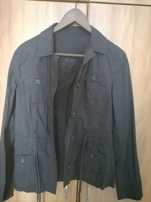 S. Oliver women's jacket new, size L, dark brown, medium with belt