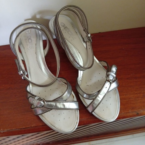Ceox Silver Sandals Size 39 Like New Anatomical