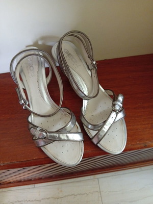 Ceox Silver Sandals Size 39 Like New Anatomical