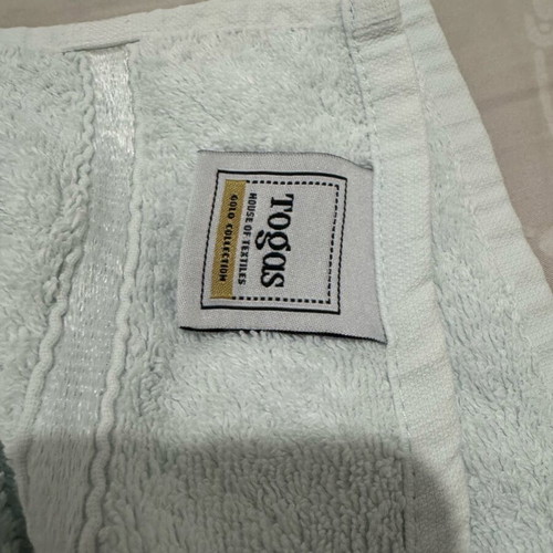 Togas & Aslanis cotton towel set used, premium quality, blue