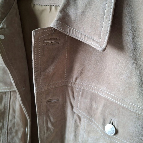 Jacket leather beige like new, full leather size M