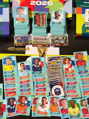 Panini Worldcup 2026 αυτοκόλλητα καινούργια, 800+ τεμάχια, 85% άλμπουμ