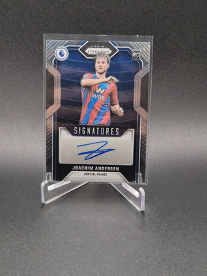2021-22 Panini Prizm Premier League Signatures Joachim Andersen Auto Rookie Card used