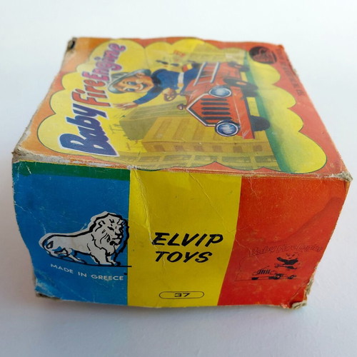 Wind-up fire extinguisher toy 60s Elvip new