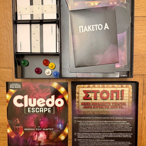 Cluedo Escape The Magician's Club board game like new