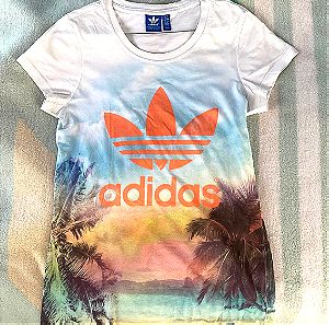 Adidas T-shirt πολύχρωμο και φοίνικες